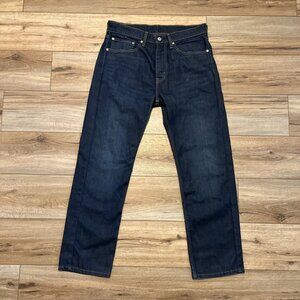 Men's Levis 505 Regular Fit Denim Jeans SZ 34x30 Blue Stretch Modern Red Tab